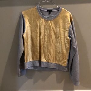 J Crew Metallic Sweatshirt
